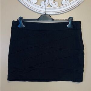 Express women’s 12 large skirt mini black stretch basic night out date party